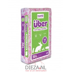 Uber paper bedding roze/wit...