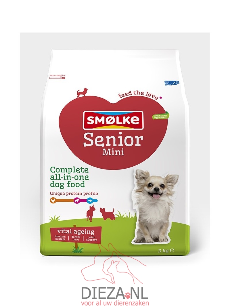 Smolke hond senior mini 3kg